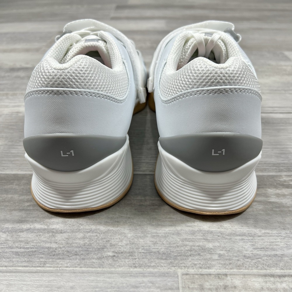 TYR L-1 Lifter Men's 11 Weight Training Powerlifting Gym Shoes White Silver NWOB - Picture 4 of 9